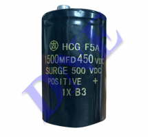 Tụ điện HGG F5A 1500uF 450VDC Surge 500VDC Positive 1XB3